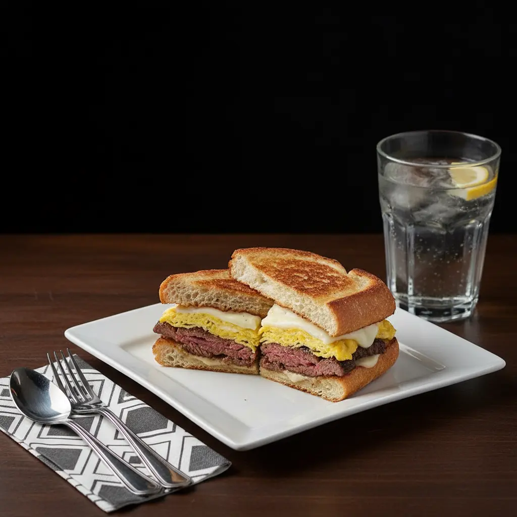 Steak Egg & Ch Sandwich - Edited (1) Steak Egg & Cheese - Image 1